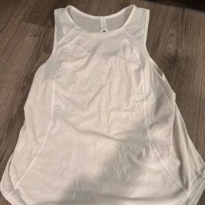 White Lululemon Sculpt Tank